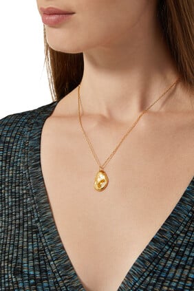 "PENDANT 3 ON BOX CHAIN24CT GOLD PLATED BRONZE":Gold :One Size