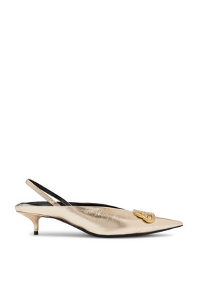 Middle East Exclusive Knife Pointed Mule Slingbacks