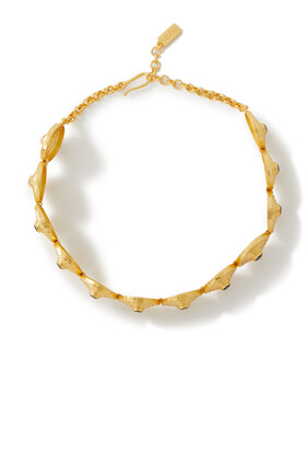 Hera 24K Gold-Plated Sapphire Quartz Necklace
