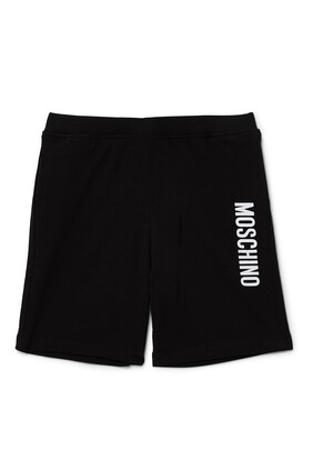 Unisex Cotton Logo Shorts