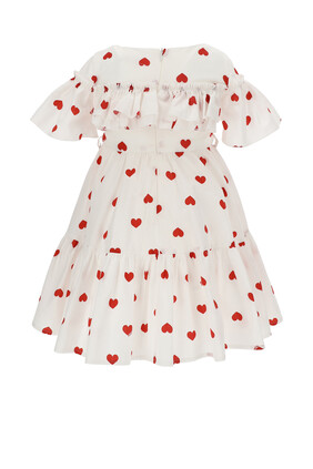 Hearts Print Dress