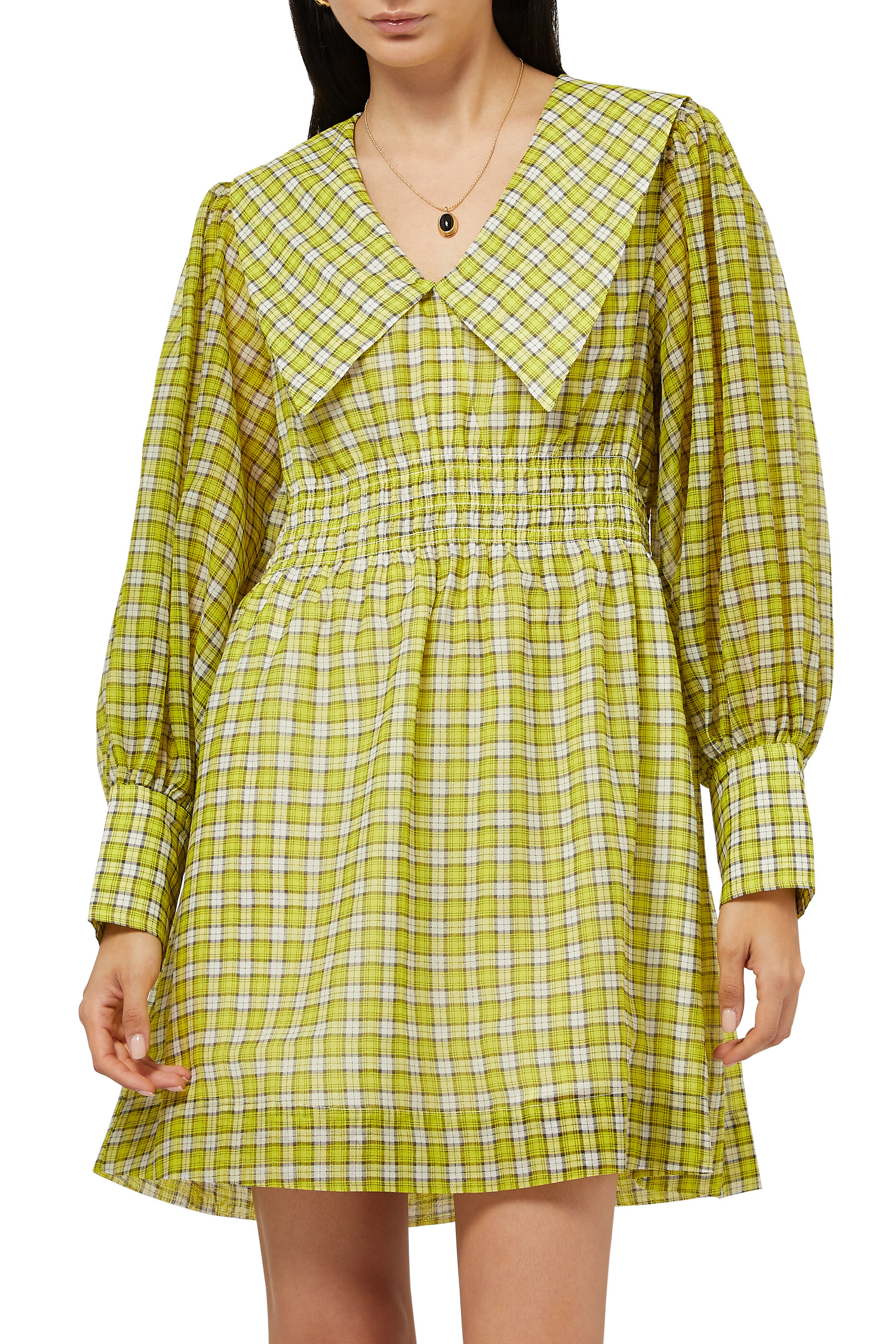 Buy GANNI Organza Mini Dress - Womens 