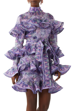 Celestial Frill Mini Dress