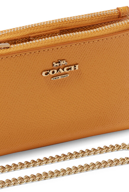 Buy Coach Zip Chain Card Case in Crossgrain Leather for Womens |  Bloomingdale's Qatar