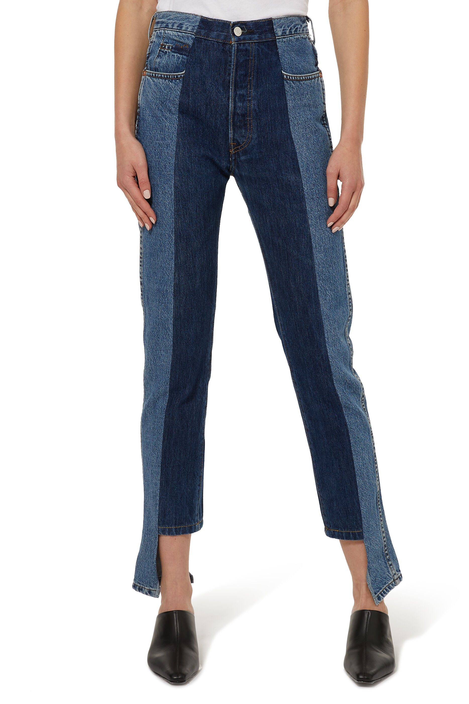 Twin Straight Denim Jeans - Womens 