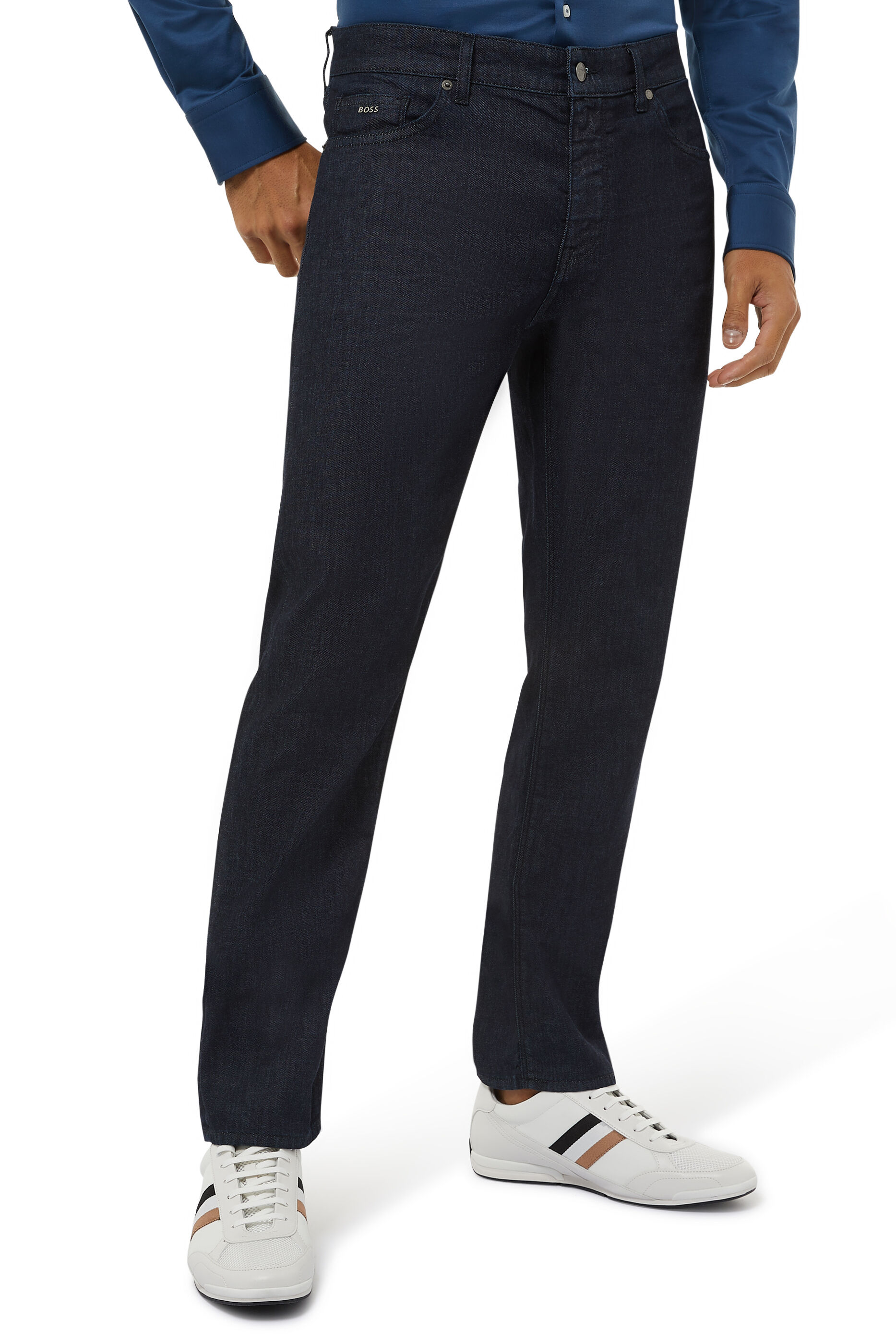 Buy Boss Regular-Fit Jeans in Blue 