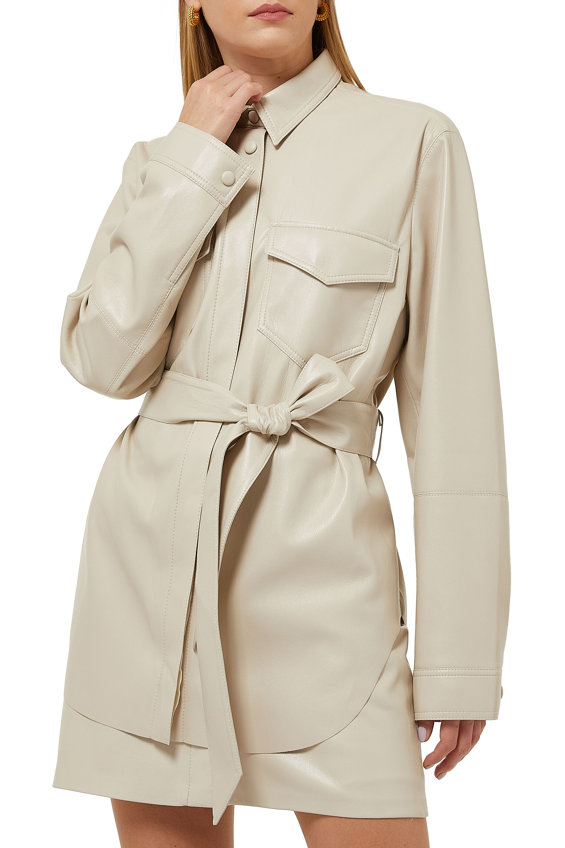 Buy Nanushka Artha Vegan Leather Shirt 