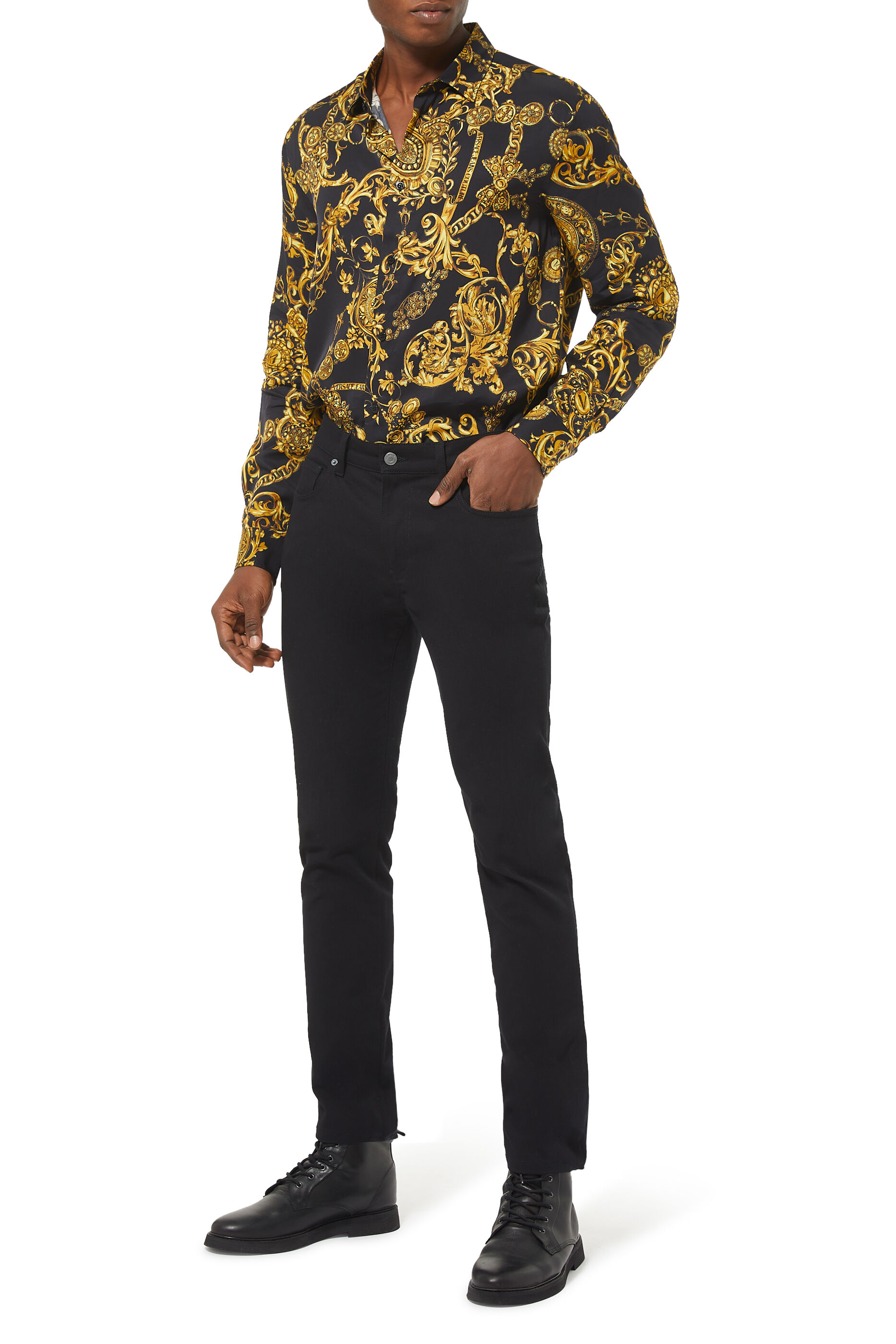 Buy VERSACE JEANS Chain Print Shirt 