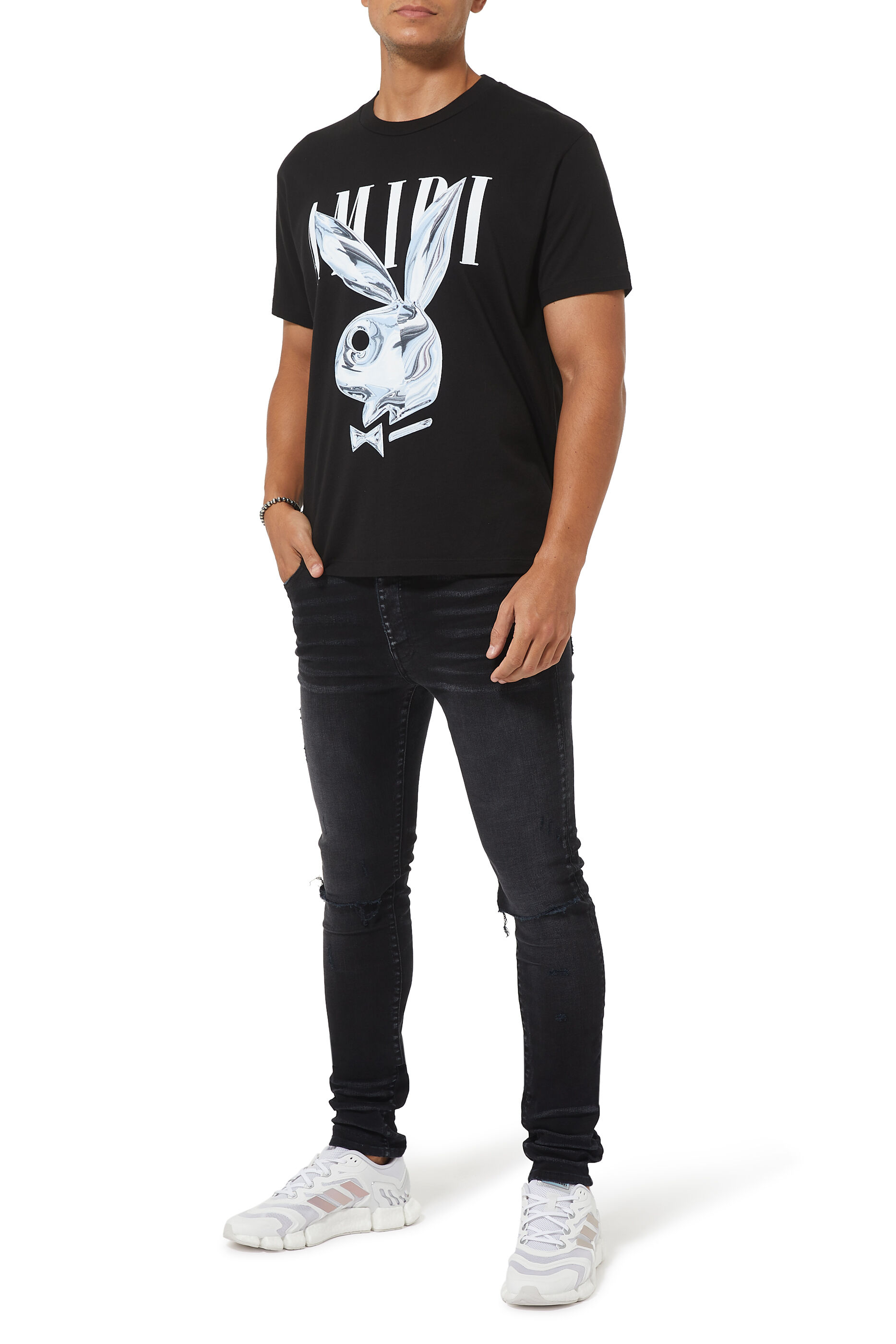 Buy Amiri Metallic Playboy Bunny T 