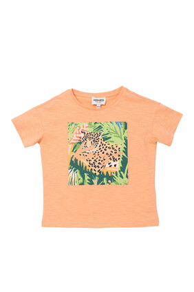 Tropical Patch Print T-Shirt