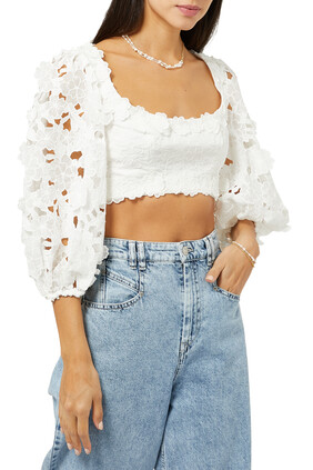 Lola Embroidered Crop Top