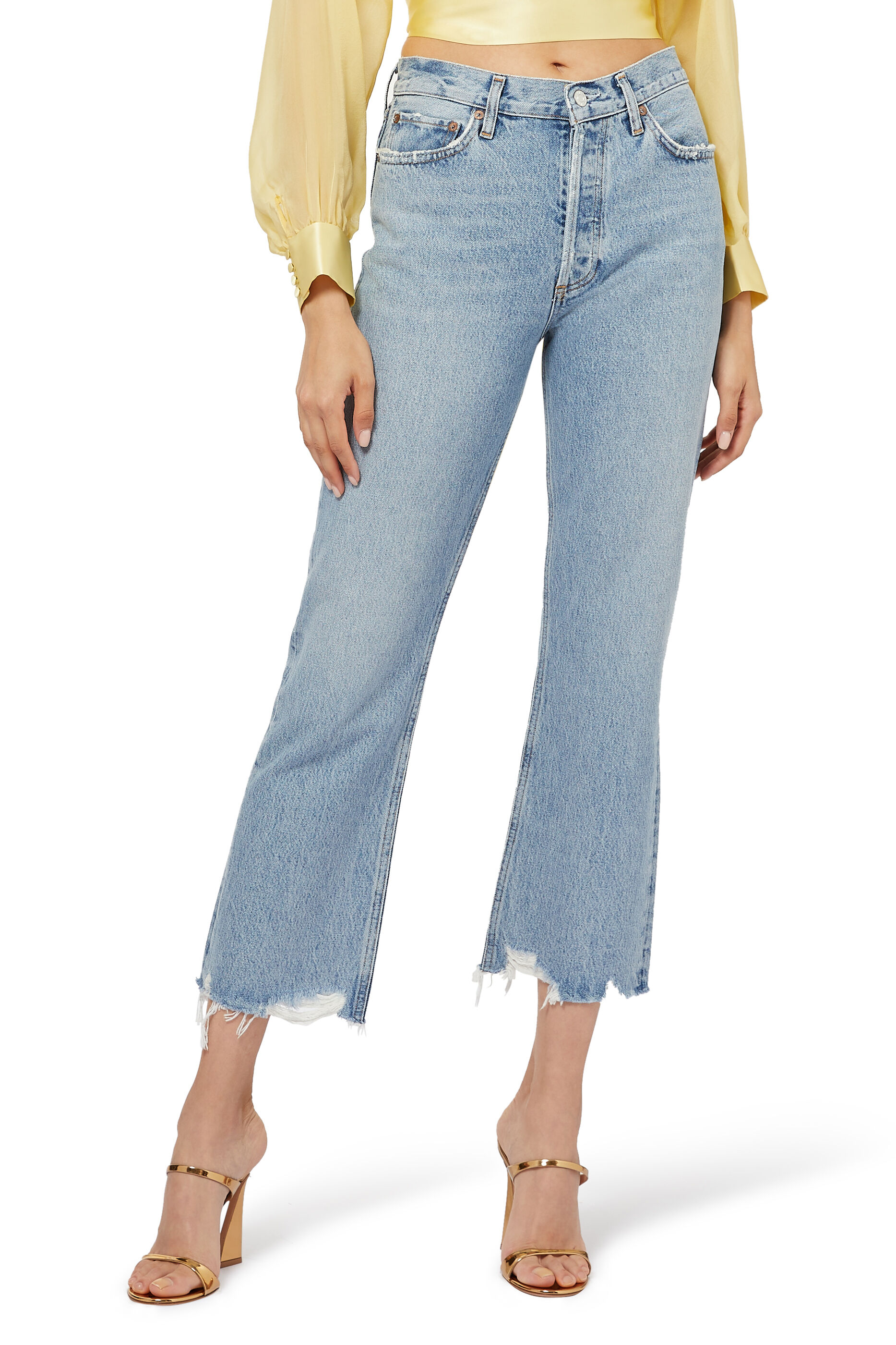 Buy AGOLDE Mid Rise Relaxed Boot Jeans 