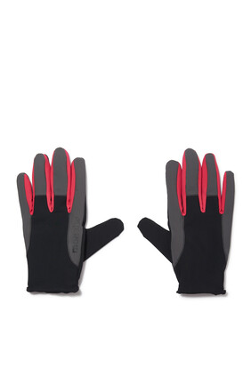 Black Logo Gloves