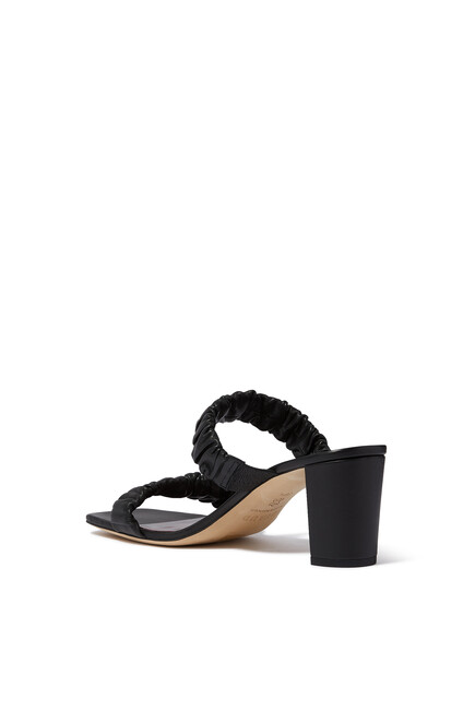 Frankie Ruched Mules