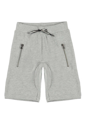 Cotton Zip Shorts