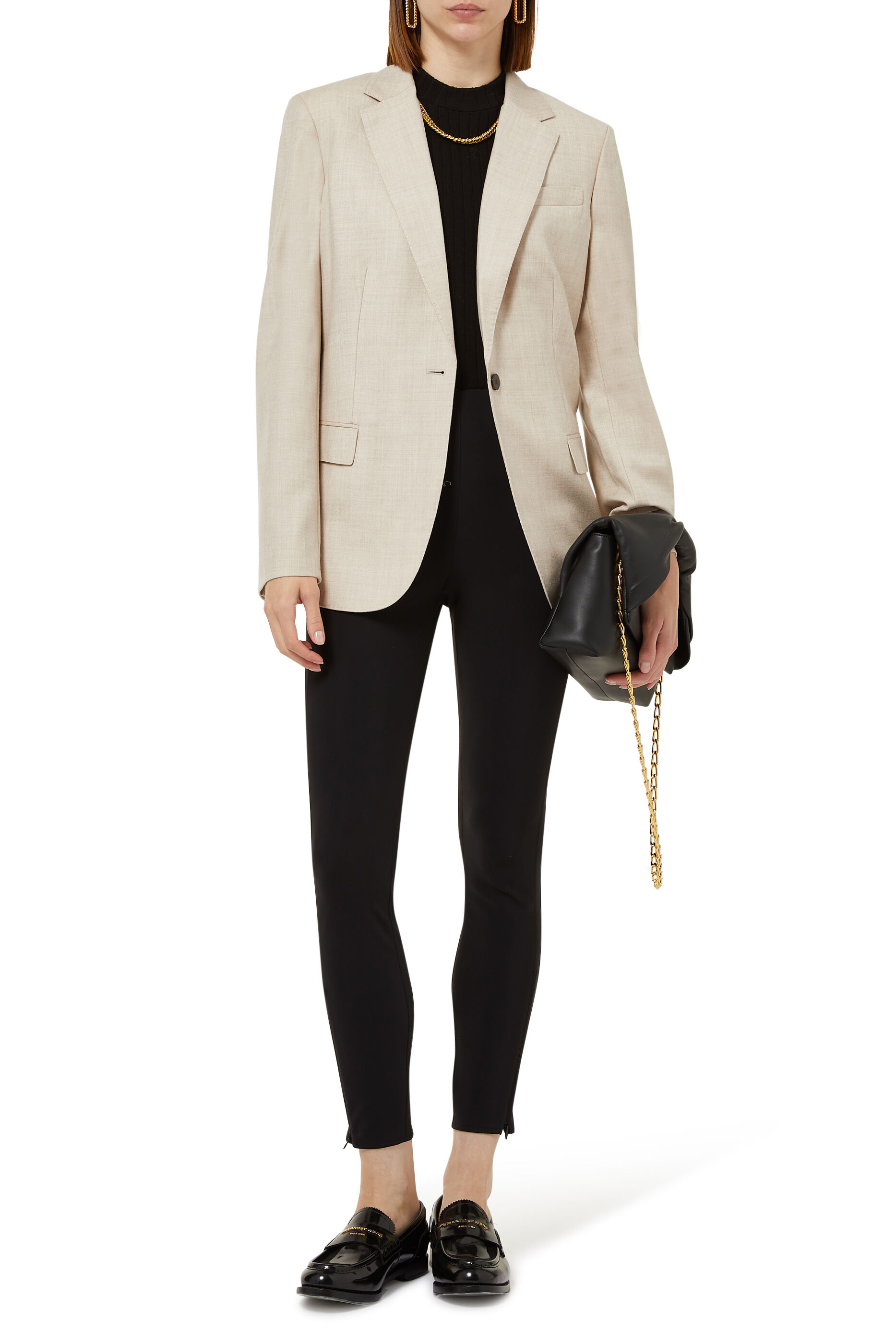 Theory Staple Blazer in Sleek Flannel 