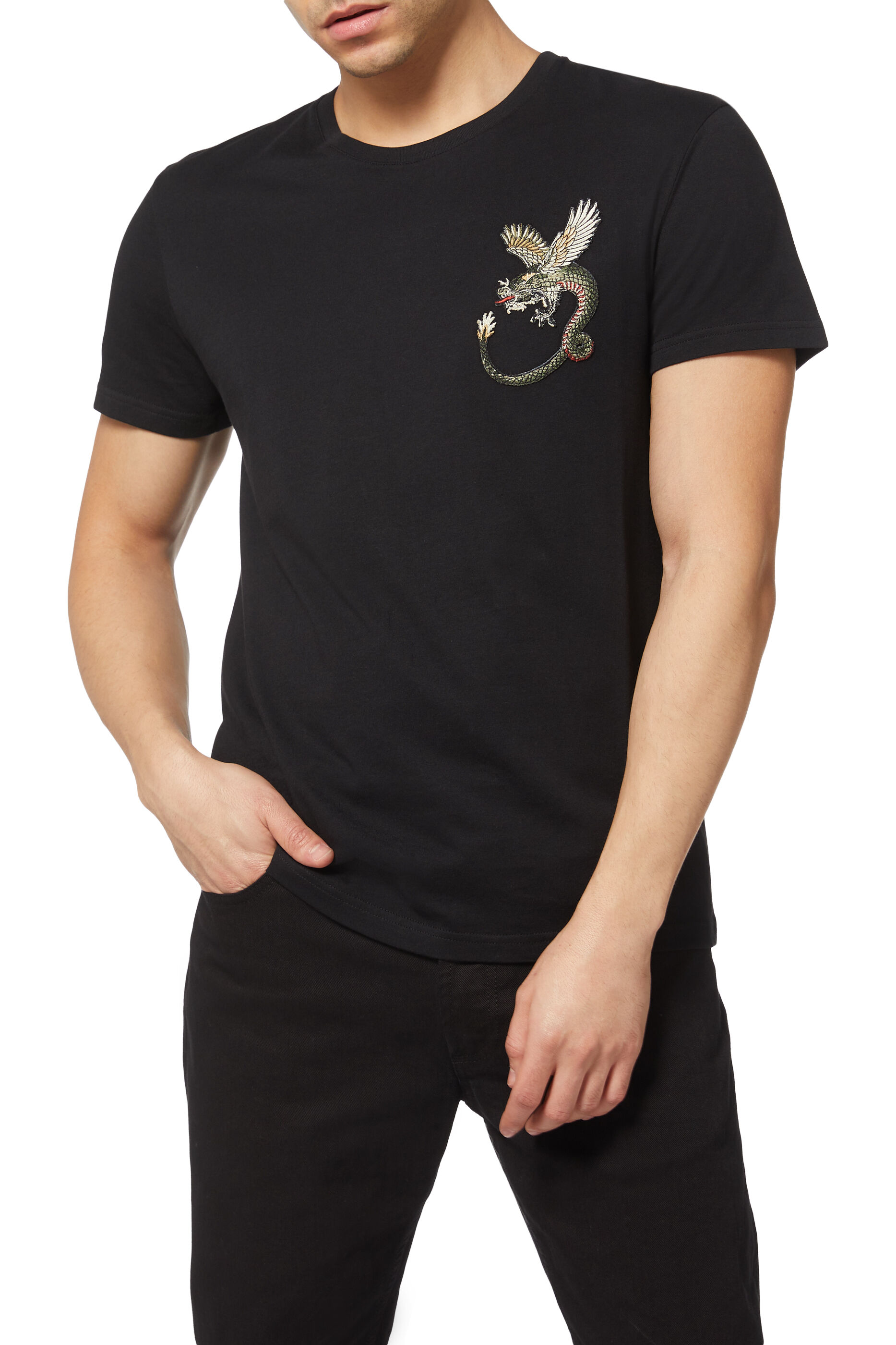 Buy Alexander McQueen Dragon Print T 