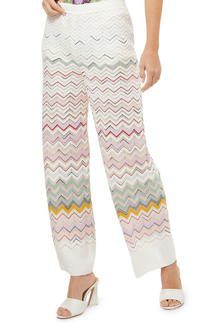 Buy Missoni Chevron Pattern Pants Womens For Qar 2850 00 Trousers Bloomingdale S Uae