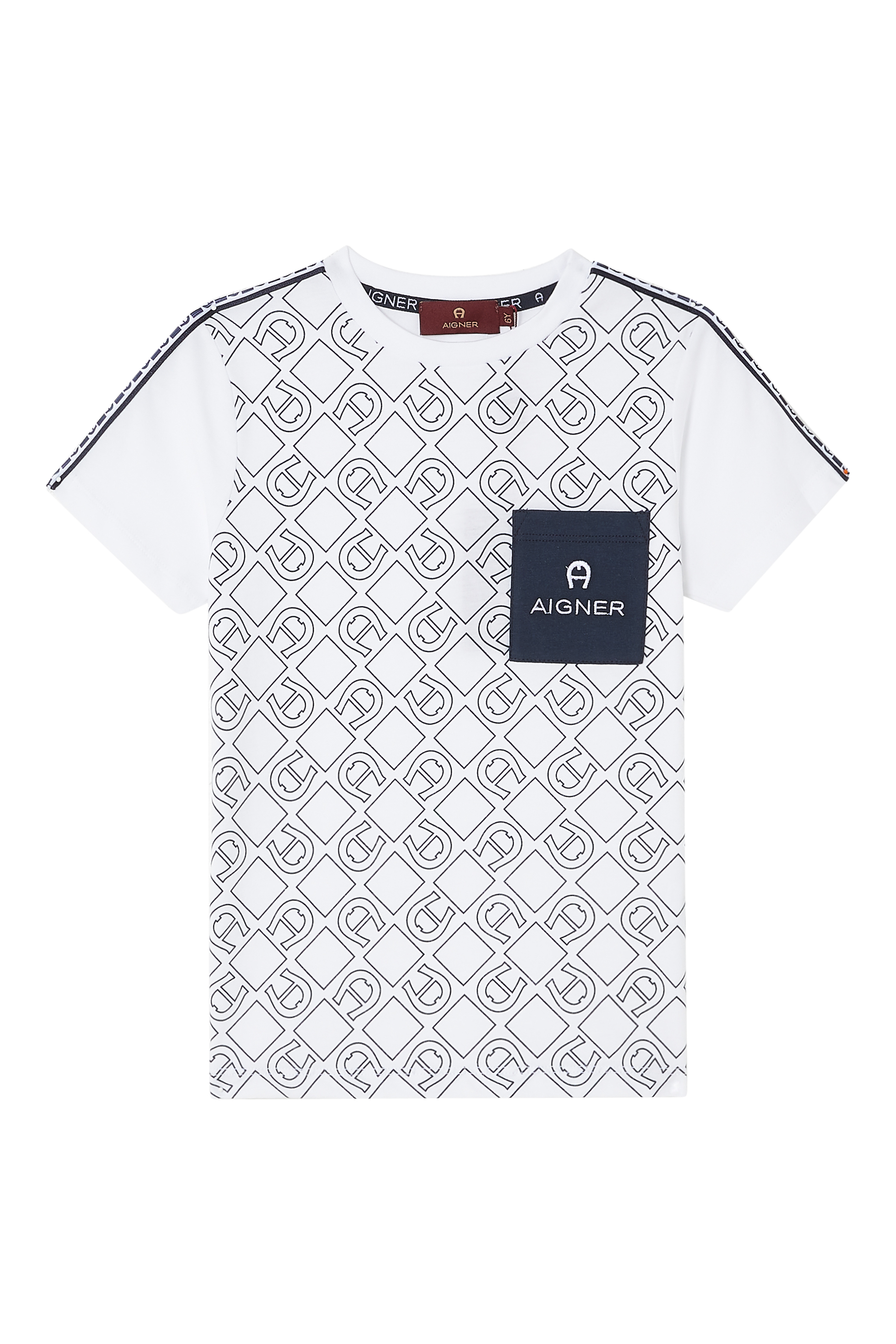 Buy Aigner Logo Pattern T-Shirt for Kids | Bloomingdale's Qatar