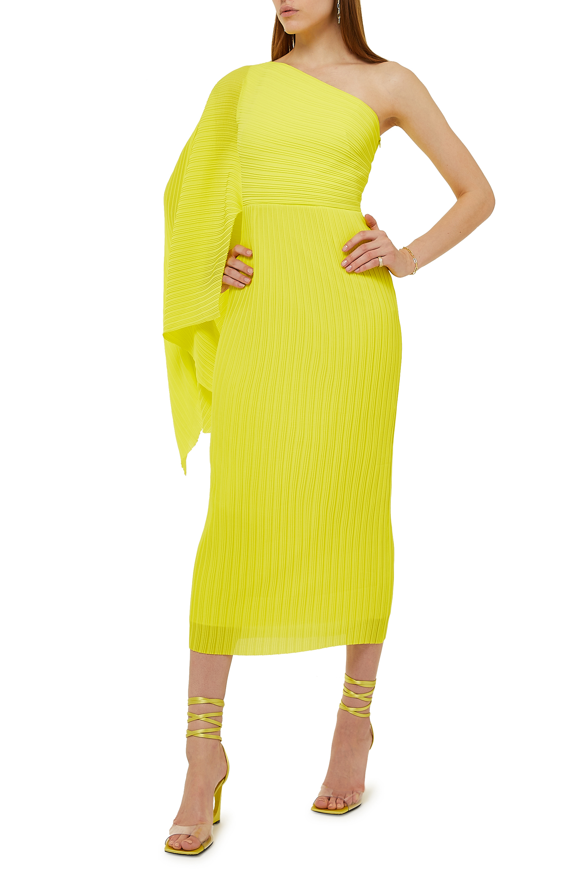 Buy Solace London Lenna Midi Plisse 