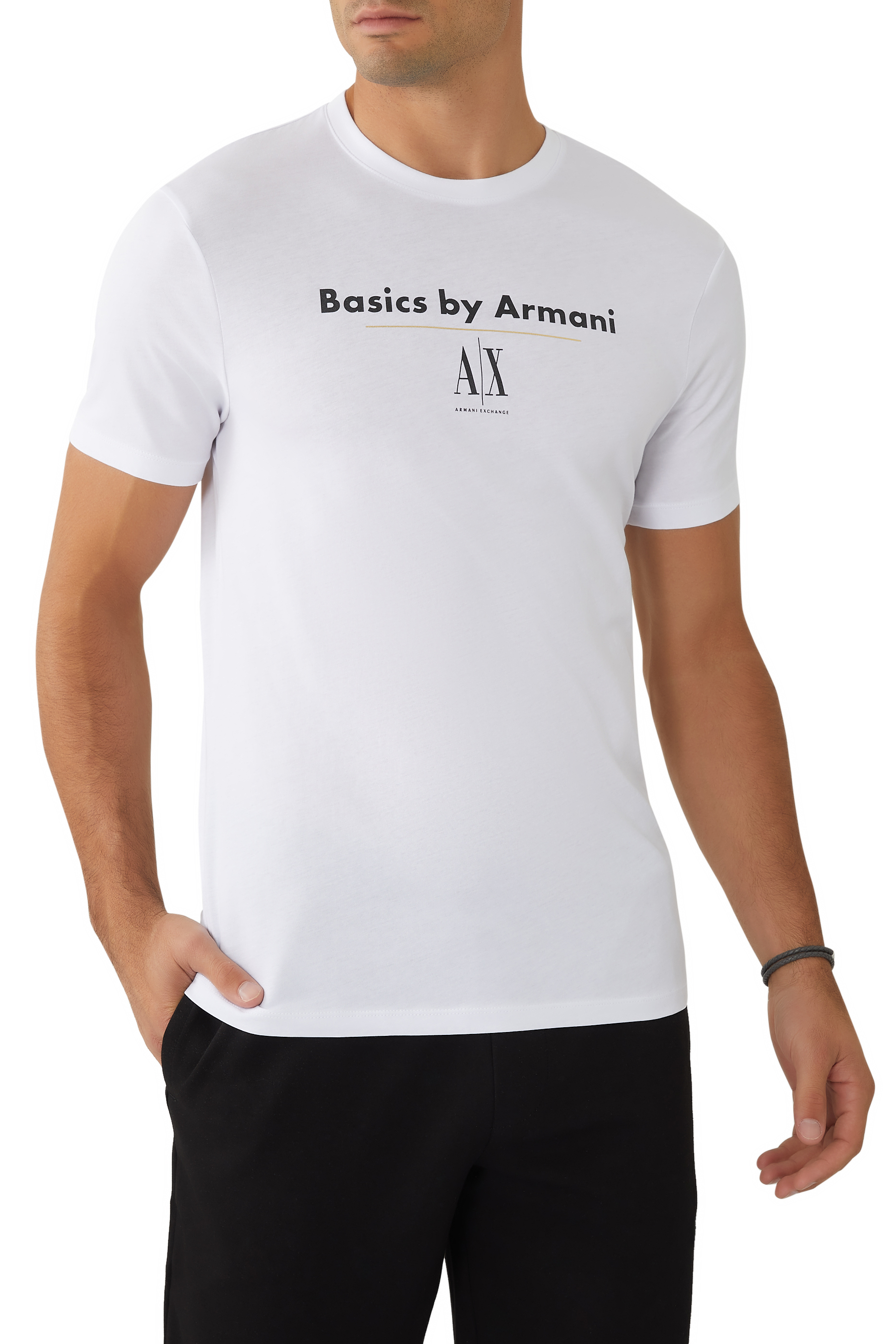 Buy Armani Exchange Basics Logo T-Shirt for Mens | Bloomingdale's Qatar