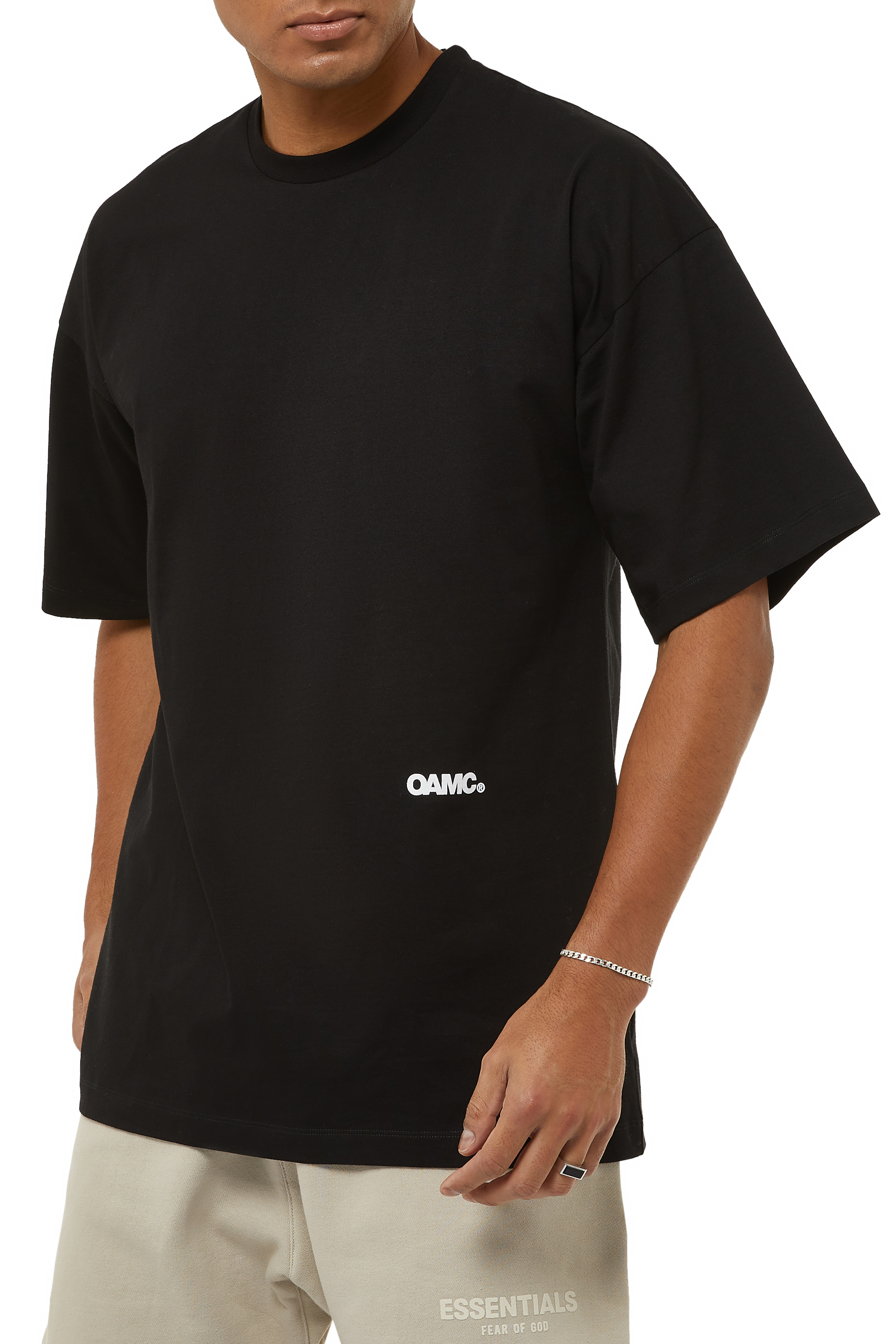 ライトブラウン/ブラック OAMC 21SS Boxy Fit Collage Print T-shirt