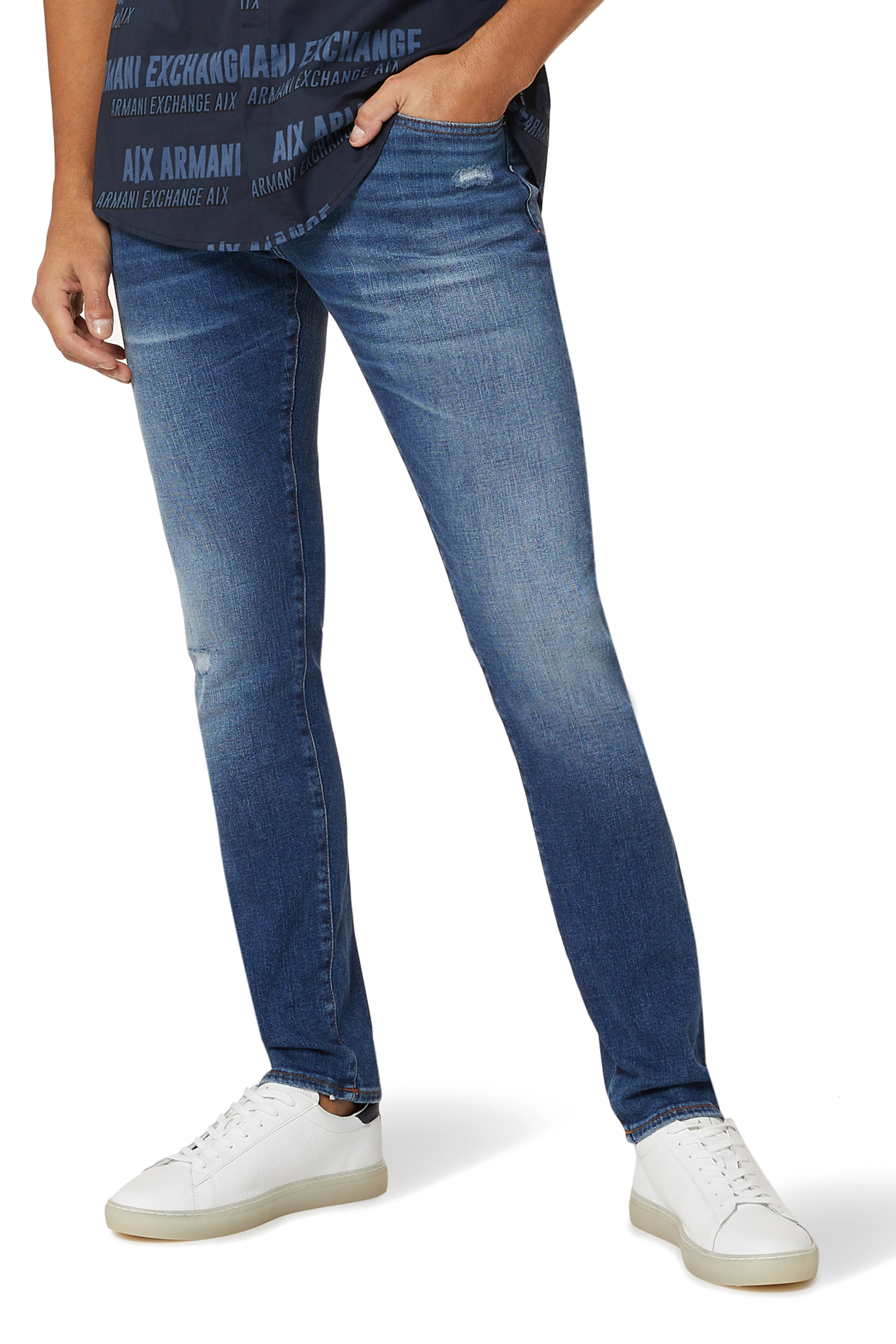 Buy Armani Exchange J14 Stretch Denim Jeans for Mens | Bloomingdale's Qatar