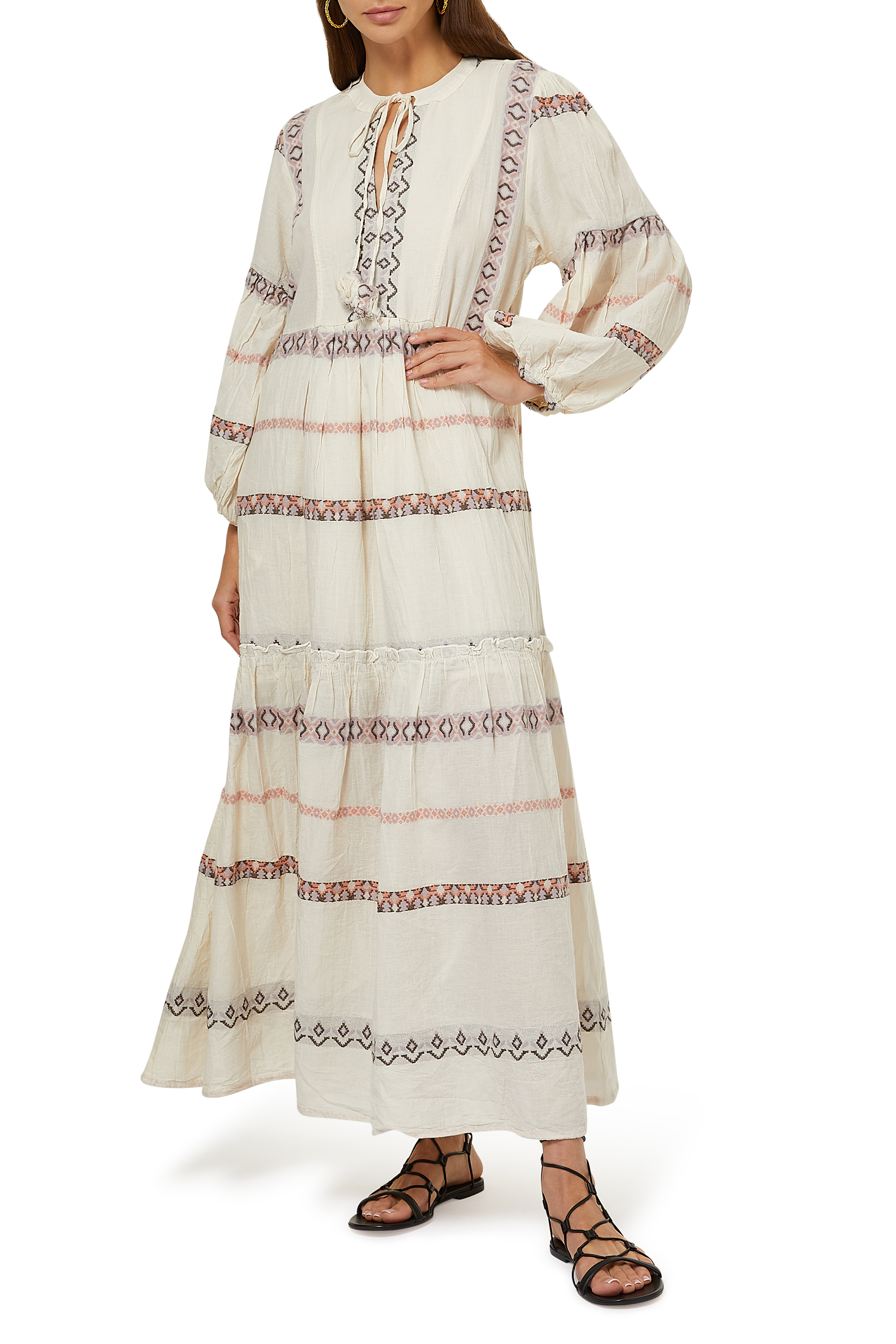 Buy Pearl \u0026 Caviar Symi Maxi Dress 