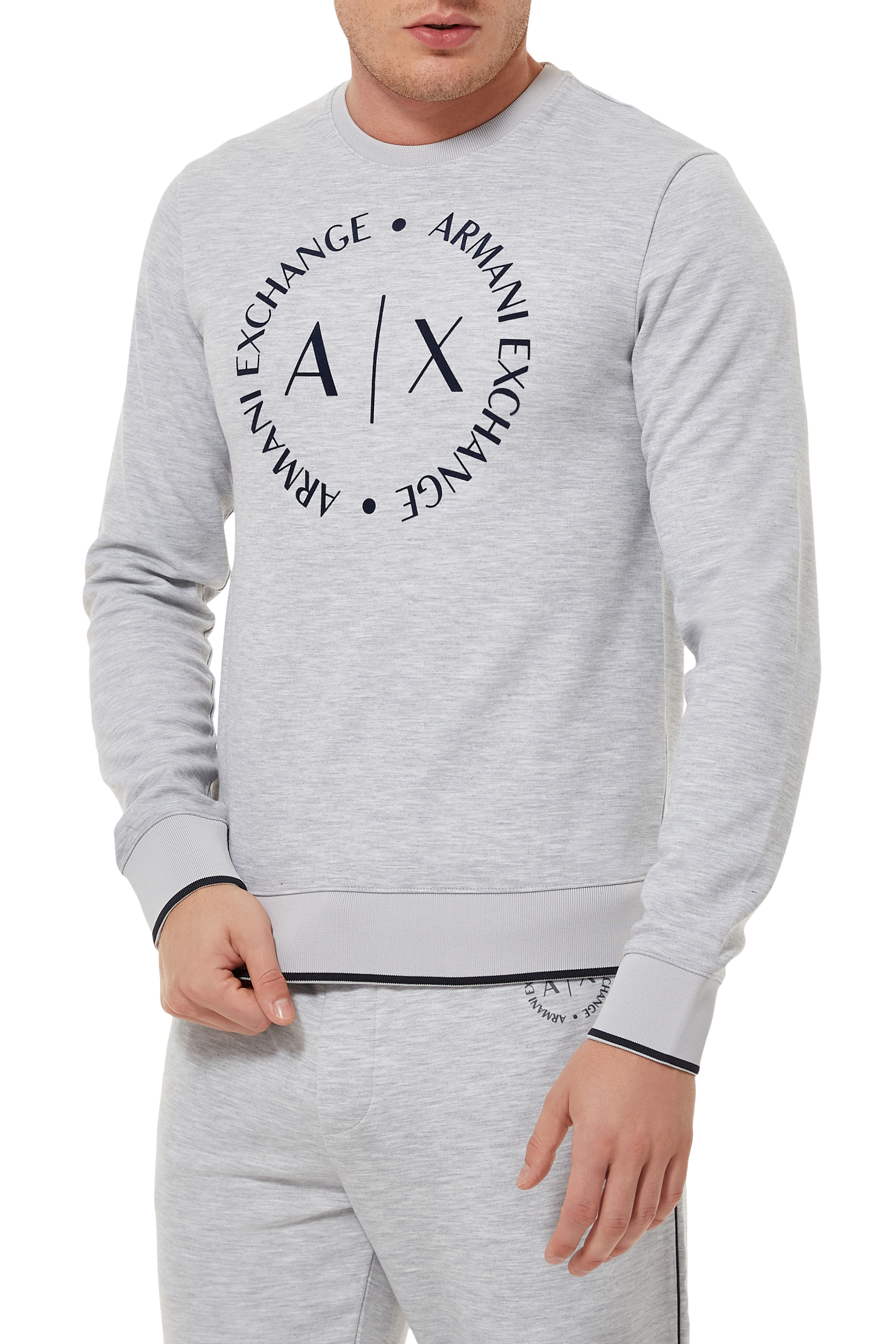 armani exchange circle logo t shirt